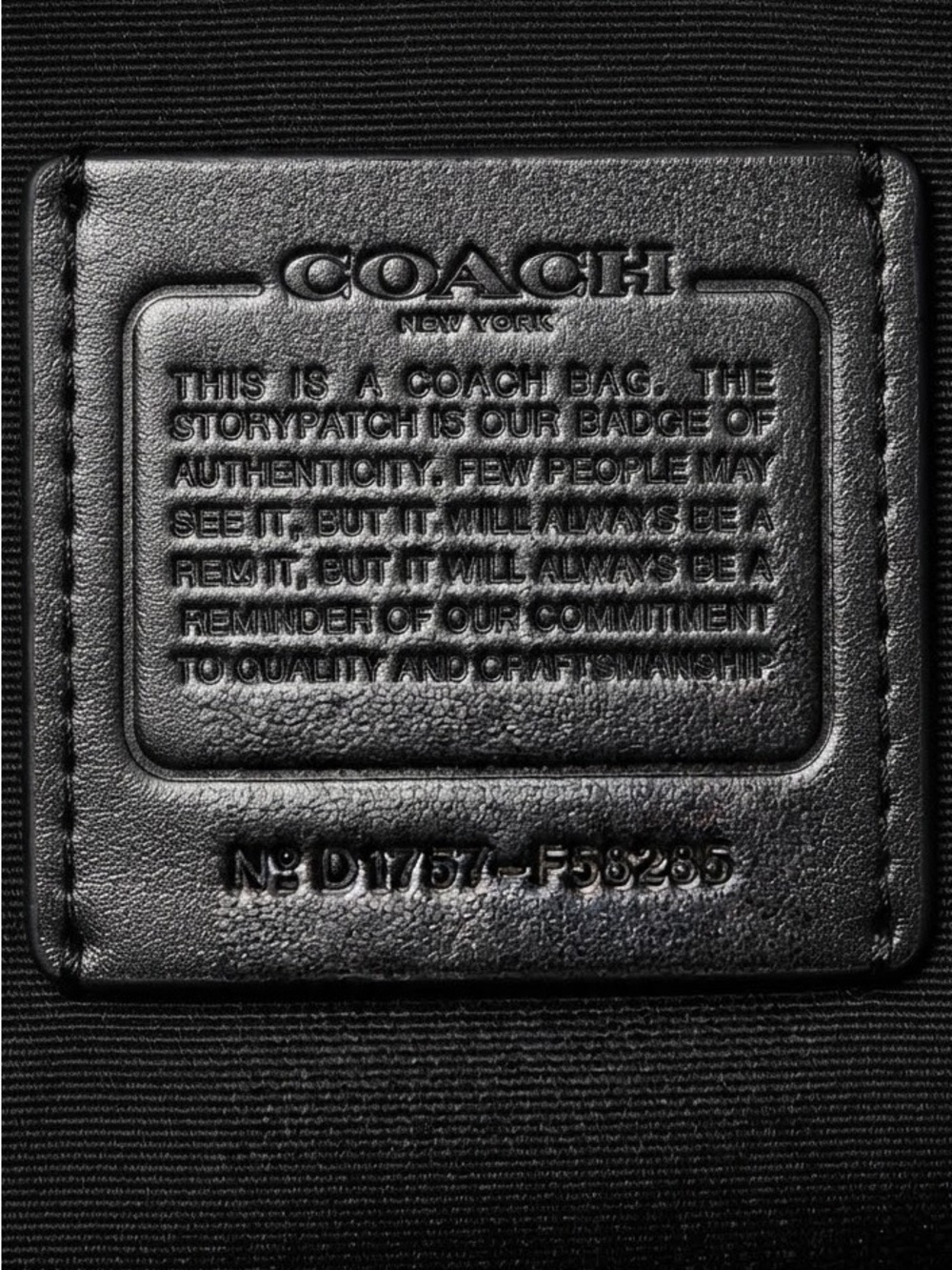 Coach Signature Black/Smoke File Crossbody Bag F58285 - EUC - Picture 11 of 12